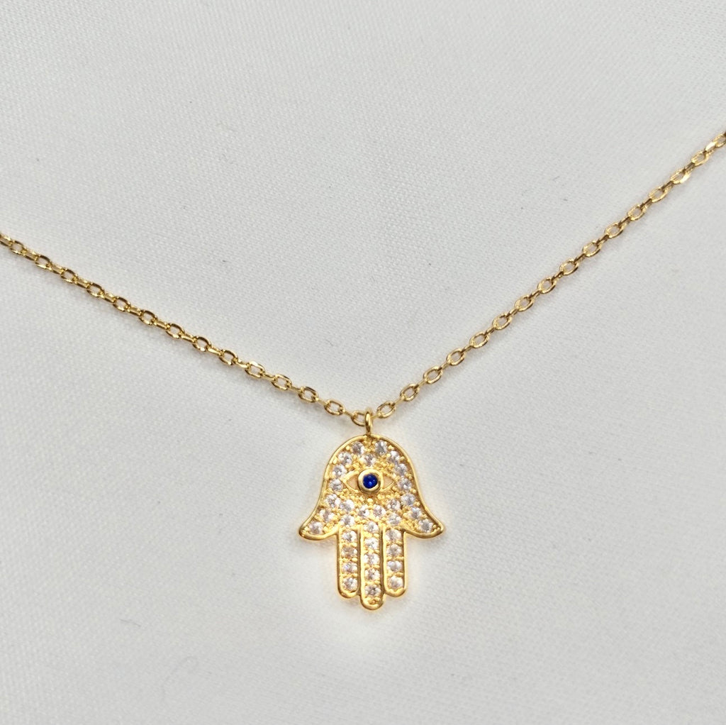 Hand Me The Hamsa  Gold Necklace