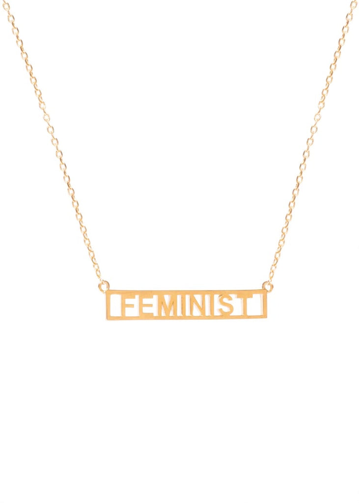The Feminist Gold Necklace