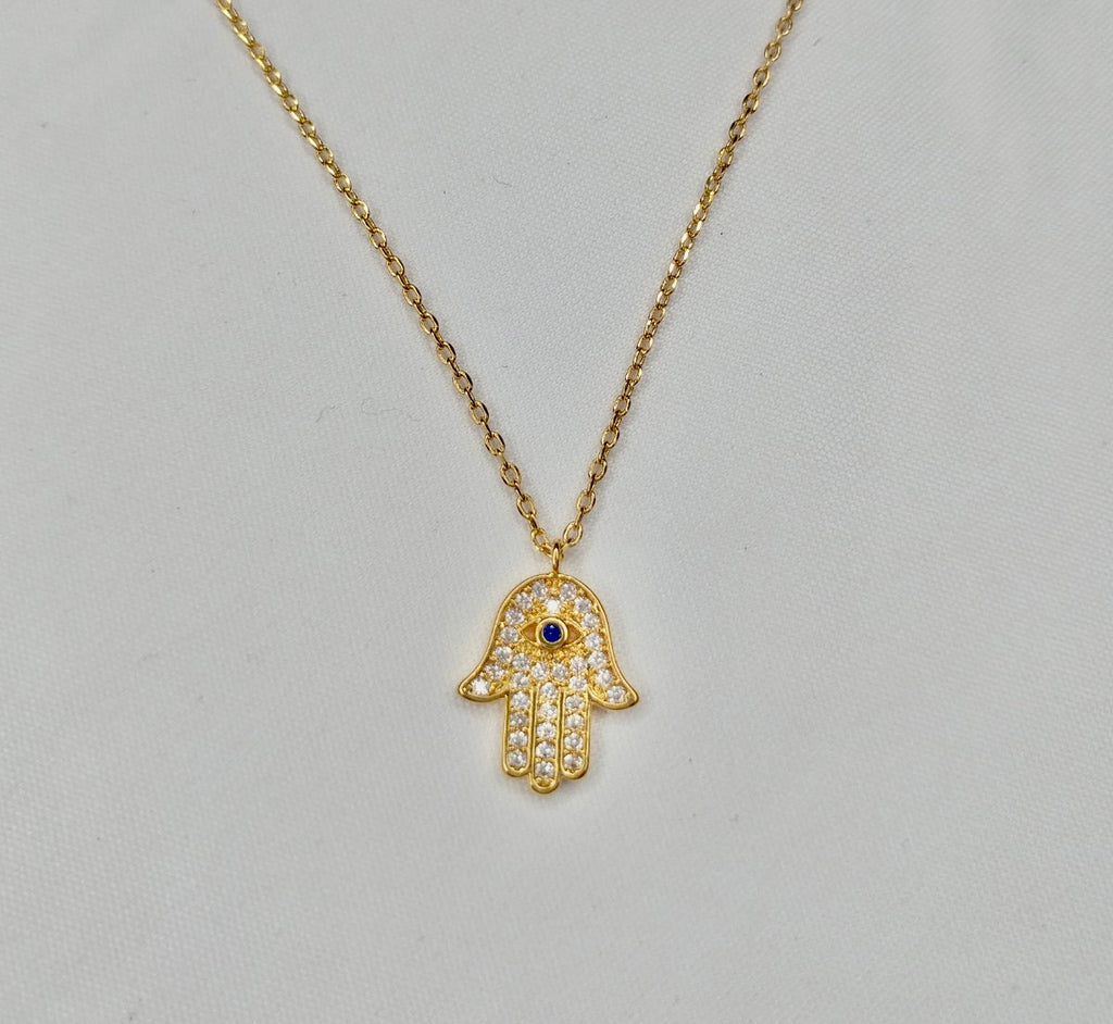 Hand Me The Hamsa  Gold Necklace