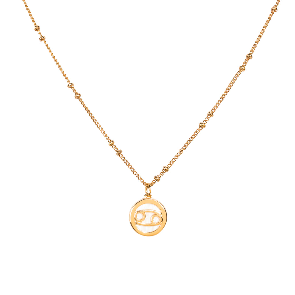 Mother of Pearl Zodiac Necklace