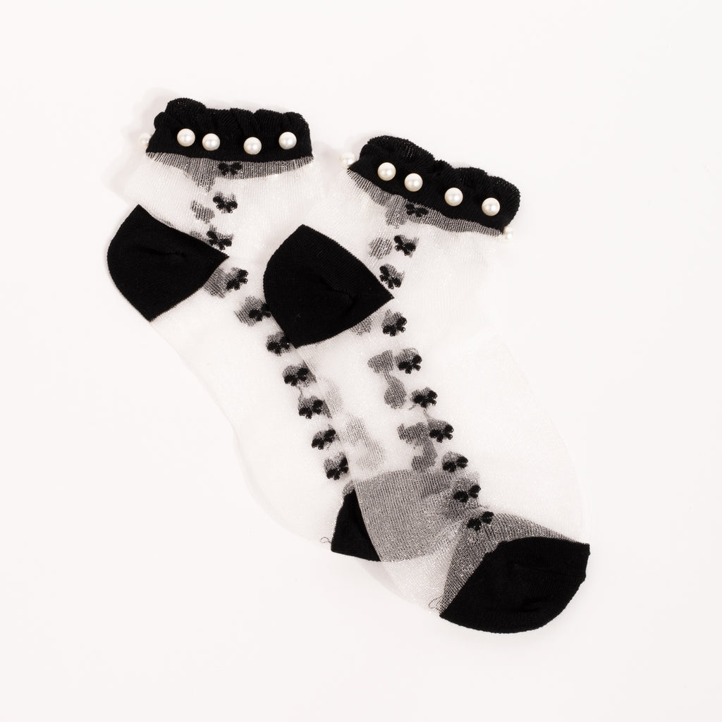Pearls Are A Girl's Best Friend Socks