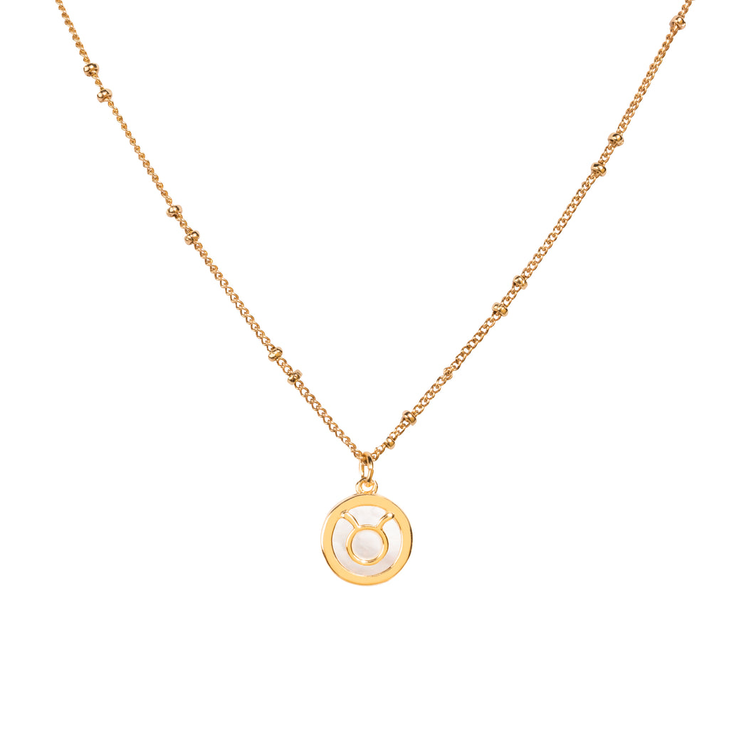 Mother of Pearl Zodiac Necklace